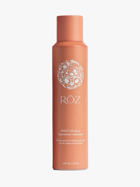 RŌZ Root Lift Spray in branded component on a light gray background